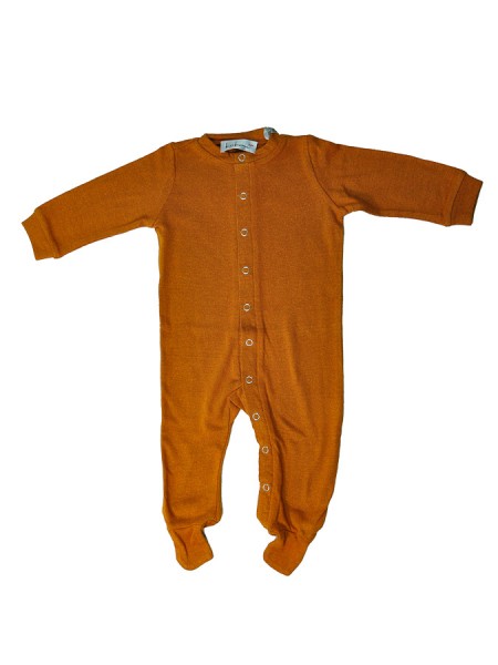 Baby-Schlafanzug langarm, warmes orange von kokon zwo 1