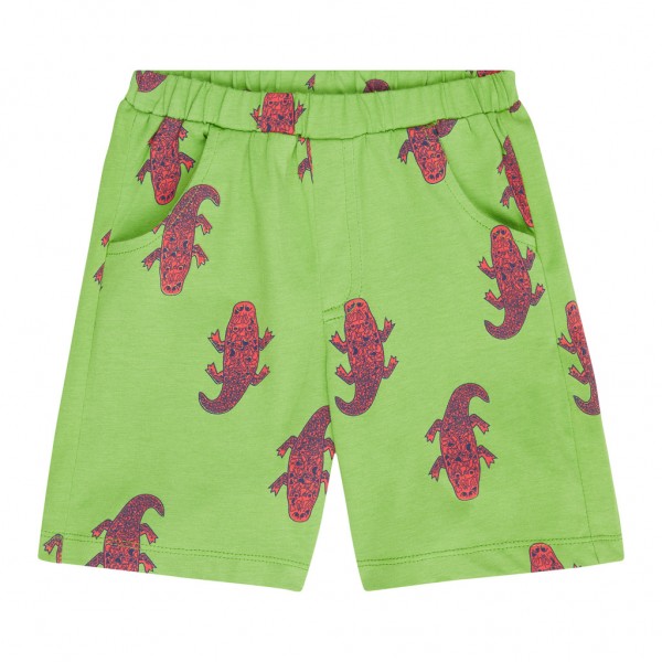 Kurze Shorts mit Krokodilen, grün von Sense Organics 1