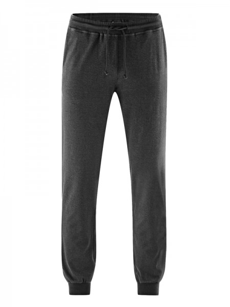 Schmal geschnittene Jogging-Pants, schwarz von HempAge