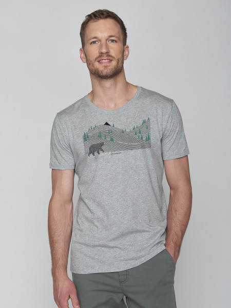 T-Shirt "Animal Bearland", grau von Greenbomb 1