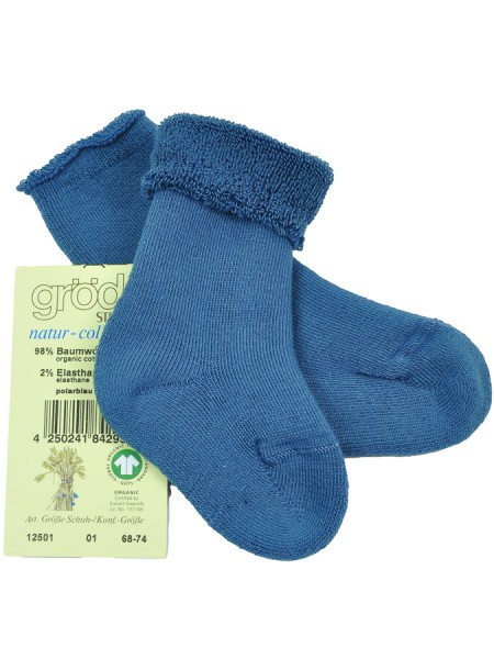 Vollfrottee-Socken für Babys, polarblau von Grödo