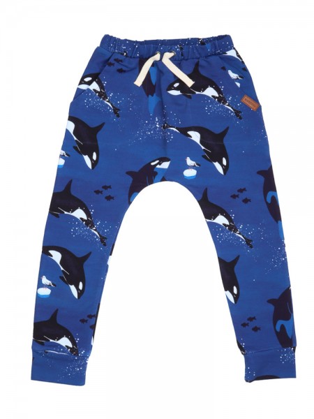 Jogginghose "Orca", blau von Walkiddy vorn