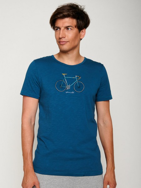 T-Shirt mit Rad-Print, sailor blue von Greenbomb 1