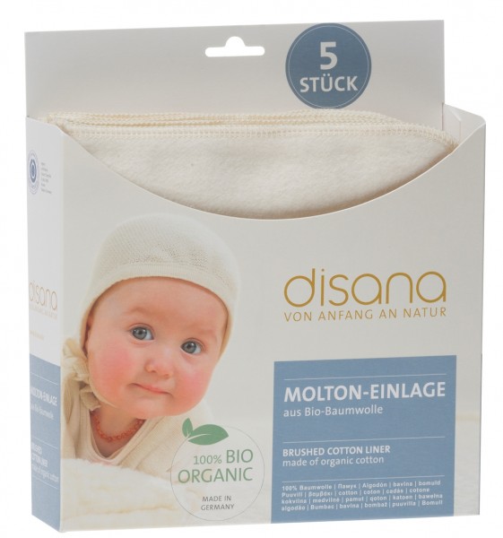 Disana Molton-Einlage 40x40 (5er Pack) 1 Stadelmann Natur Online Shop