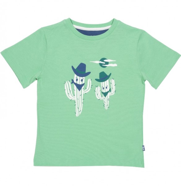 T-Shirt "Cowboy Cactus", grün, 100% Bio-Baumwolle, kite
