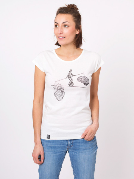 T-Shirt "Lea" Balance, white von Zerum