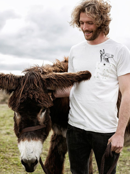 Zerum Shirt mit Esel 1 aus Bio-Baumwolle
