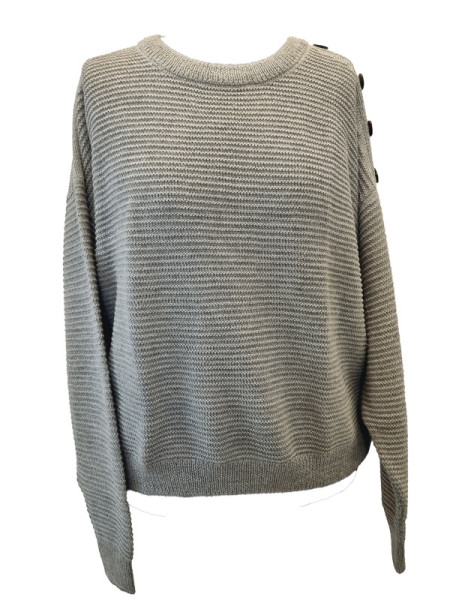 Pullover für Frauen aus 100% Alpakawolle silver 7