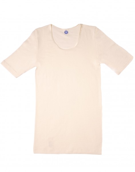 T-Shirt aus Wolle/Seide, natur von Cosilana