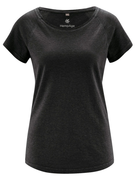Raglan T-Shirt, black von Hempage