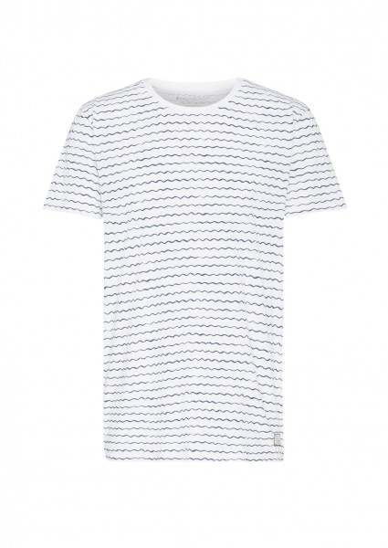 Basic Männer T-Shirt "WAVES", blau/weiß 1 Stadelmann Natur Online Shop