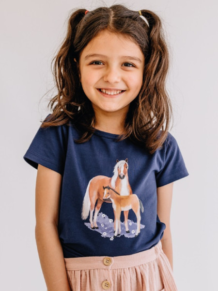 Walkiddy Little and Big Horses T-Shirt 1