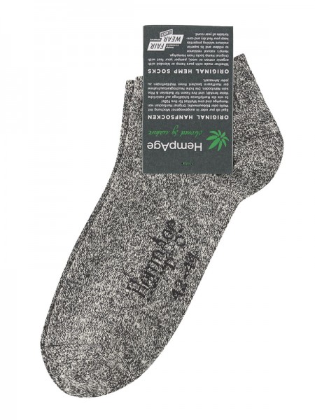 Sneaker-Socken, 1 Paar, melange von HempAge