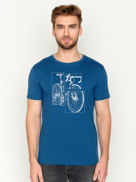 Shirt mit Bike-Abbildung, blau von Greenbomb 1
