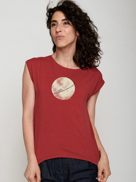T-Shirt Modell "Bike Planet", rot von Greenbomb 1