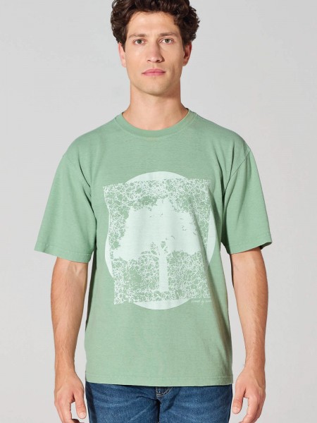 T-Shirt mit Natur-Print, menta von HempAge 1