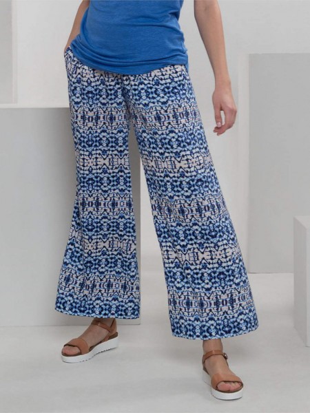 Damenhose "Malou", blau-gemustert von Living Crafts 1